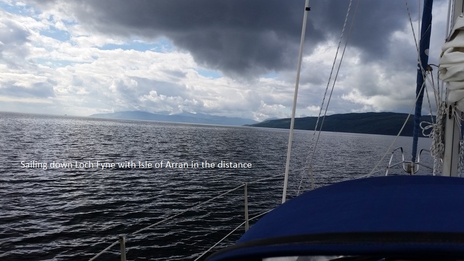 Sailing down Loch Fyne