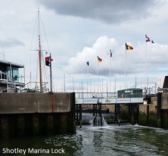 Shotley Marina lock